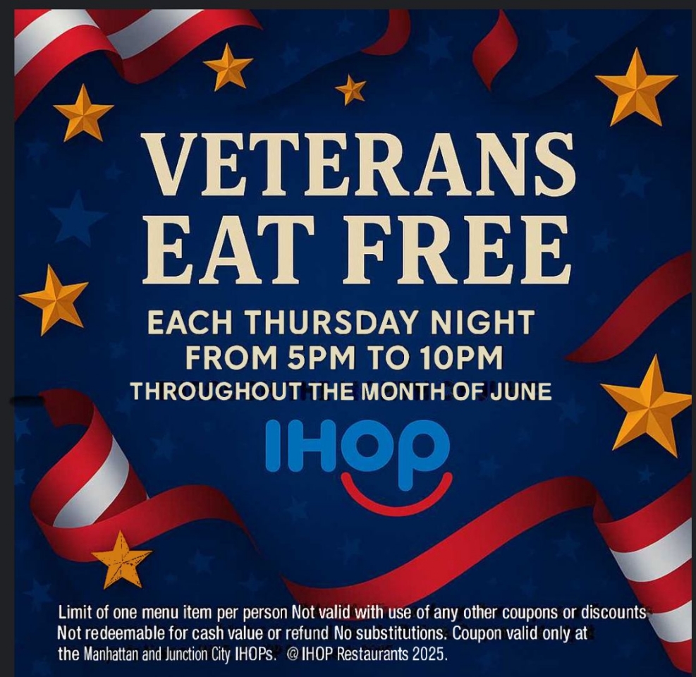 IHOP Vets Eat Free!
